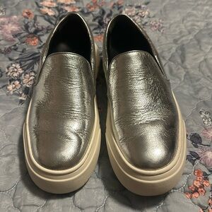 Tory Burch metallic silver